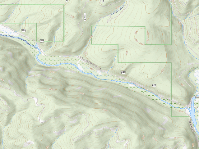 USGS topographic map of Bumblebee Meadow 1-1