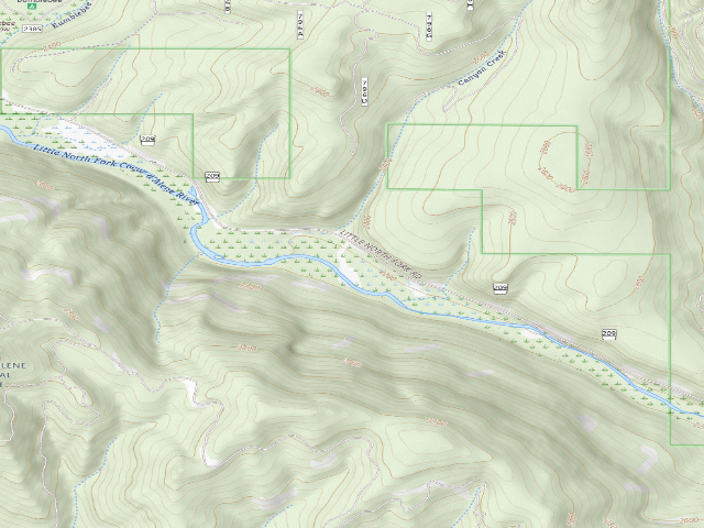 USGS topographic map of Bumblebee Meadow 1-3