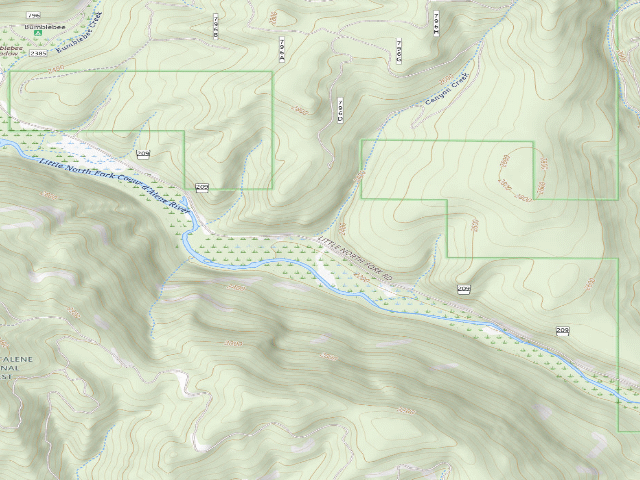 USGS topographic map of Bumblebee Meadow 2-1