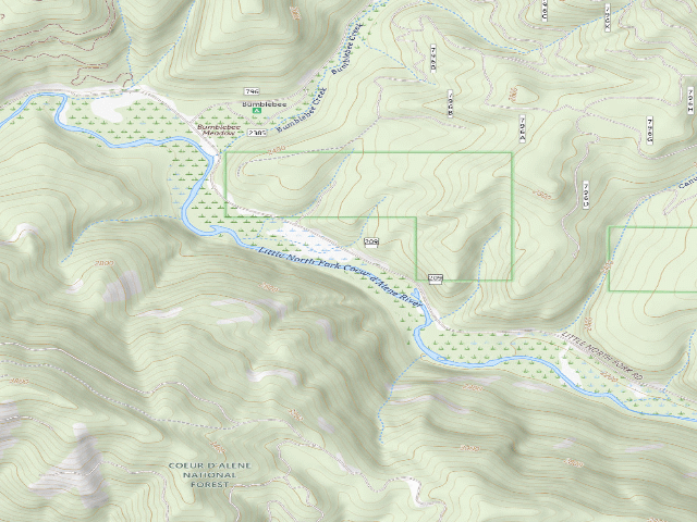 USGS topographic map of Bumblebee Meadow 3-6