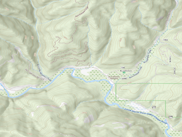 USGS topographic map of Bumblebee Meadow 4-1