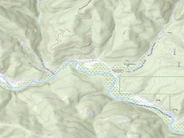 USGS topographic map of Bumblebee Meadow 4-8