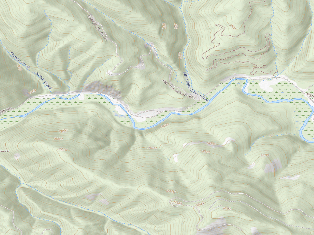 USGS topographic map of Bumblebee Meadow 5-2