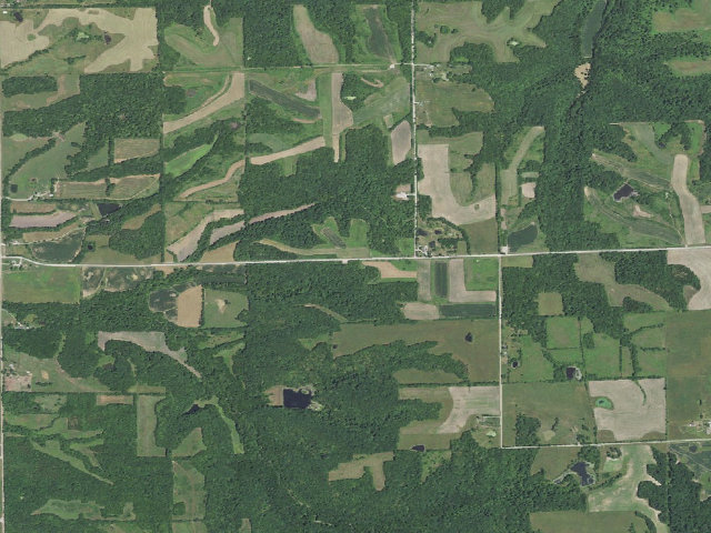 Aerial image of Bunch Hollow Conservation Area