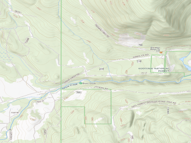 USGS topographic map of Bunchgrass