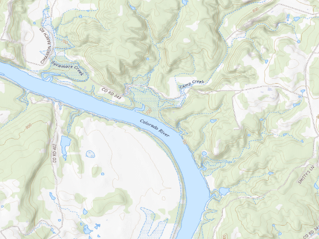 USGS topographic map of Burnet County