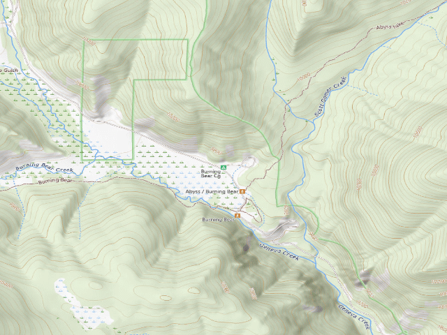 USGS topographic map of Burning Bear Cg