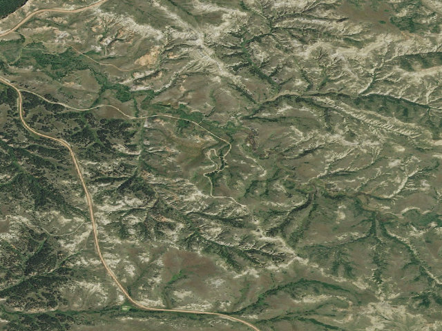 Aerial image of Burning Coal Vein