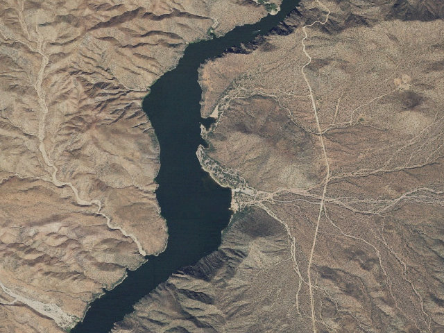 Aerial image of Burnt Corral Campground