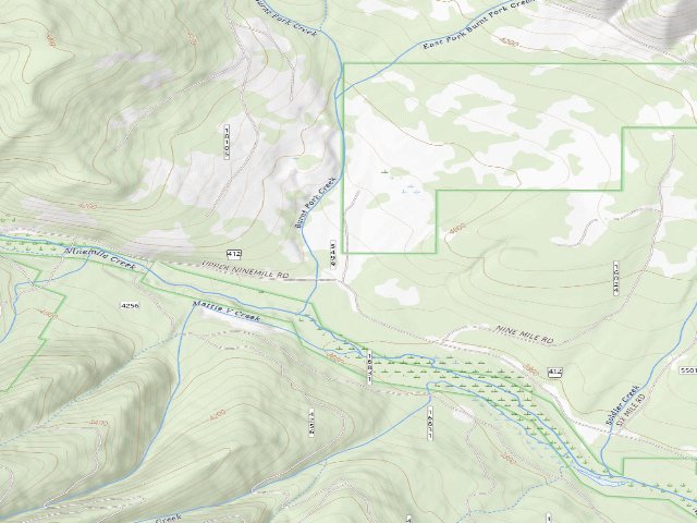 USGS topographic map of Burnt Fork 1