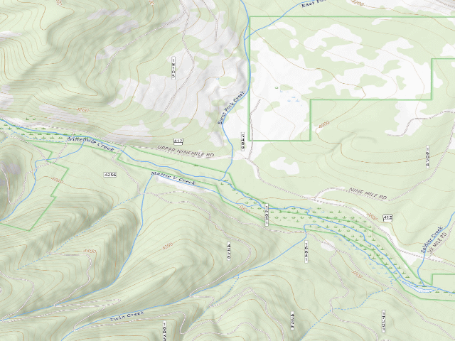USGS topographic map of Burnt Fork 2