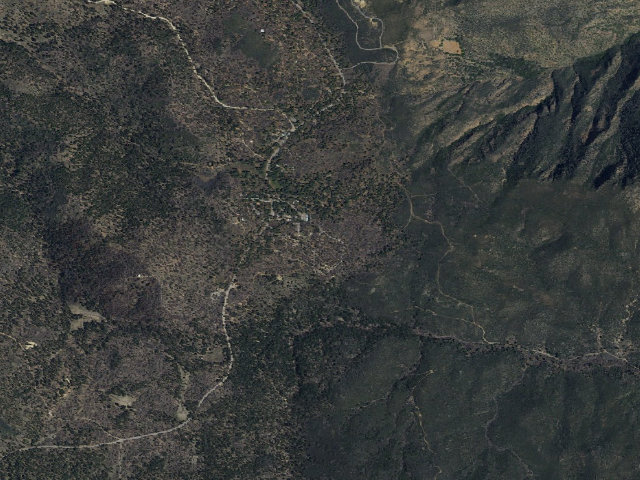 Aerial image of Burnt Rancheria Campground