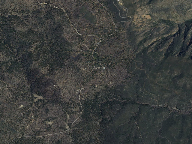 Aerial image of Burnt Rancheria Campground