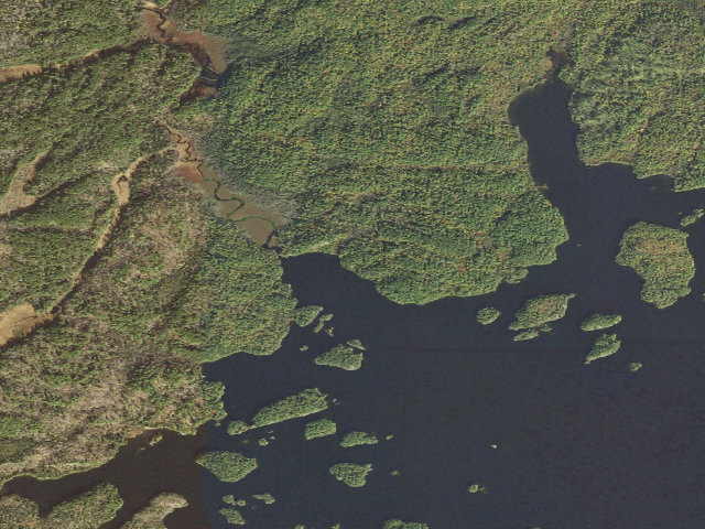 Aerial image of Burntside Lake Site 1