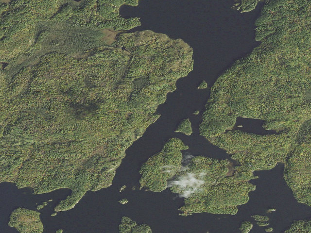 Aerial image of Burntside Lake Site 3