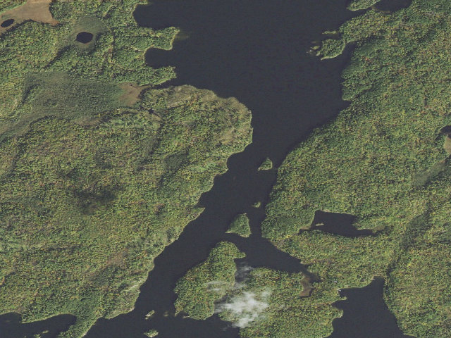 Aerial image of Burntside Lake Site 4