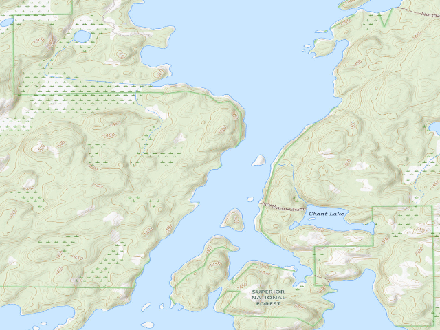 USGS topographic map of Burntside Lake Site 4