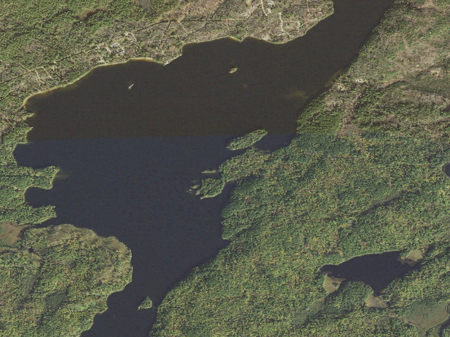 Aerial image of Burntside Lake Site 6