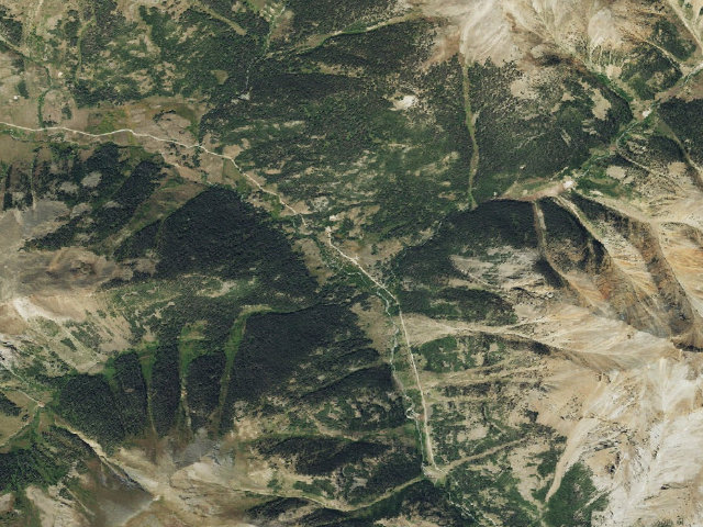 Aerial image of Burrows Park Dispersed Camping