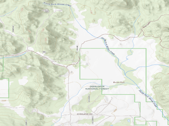 USGS topographic map of Burton 1