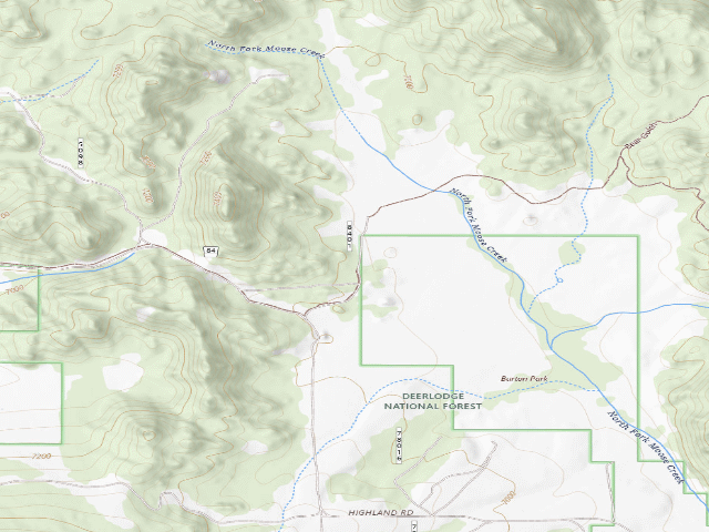 USGS topographic map of Burton 2