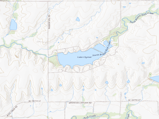 USGS topographic map of Butler State Fishing Lake