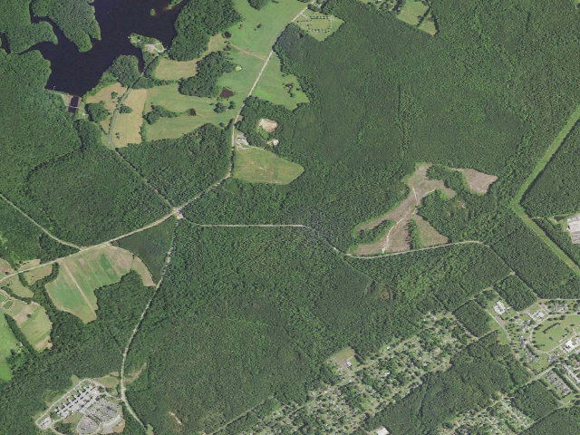 Aerial image of Butner-Falls of Neuse Game Land camping area #1