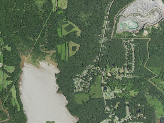 Aerial image of Butner-Falls of Neuse Game Land camping area #3