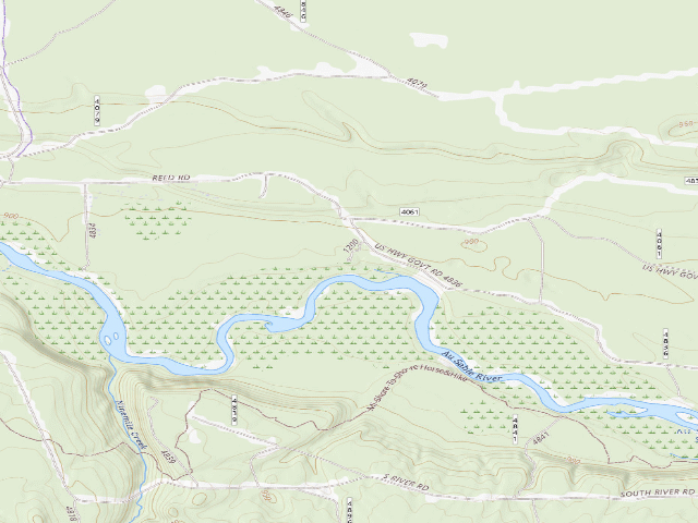 USGS topographic map of Buttercup Campground