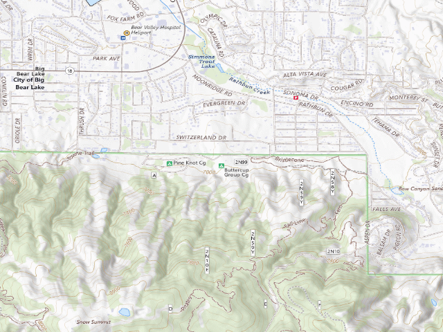 USGS topographic map of Buttercup Group Cg