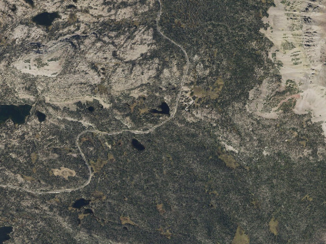 Aerial image of Butterfly Lake