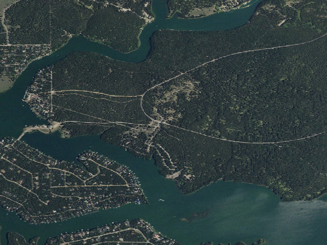 Aerial image of Buttermilk Campground