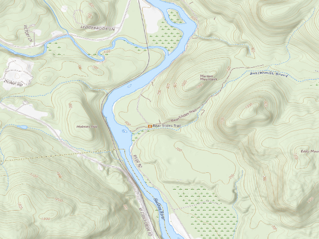 USGS topographic map of Buttermilk Road Campsite 6 (Lake George Wild Forest)