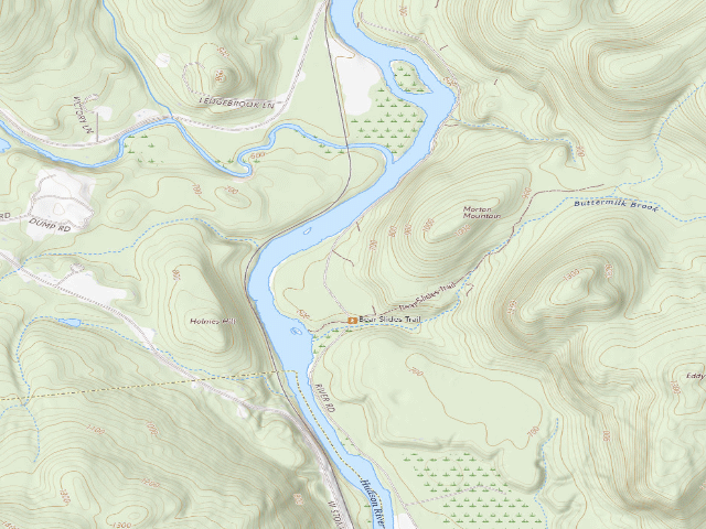 USGS topographic map of Buttermilk Road Campsite 7 (Lake George Wild Forest)