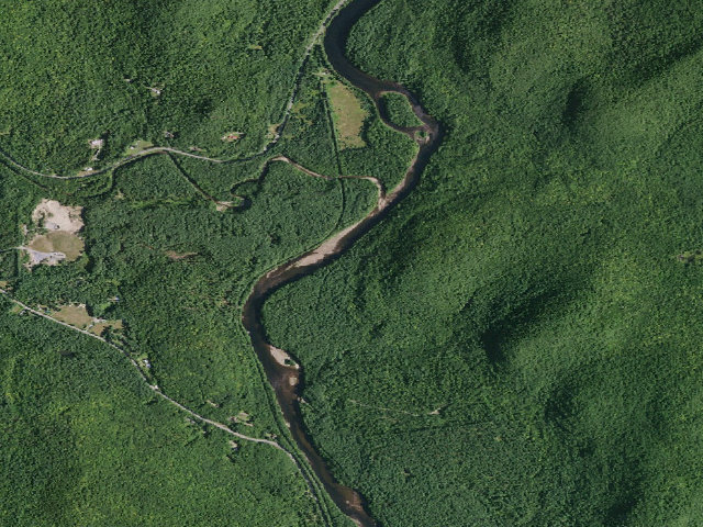 Aerial image of Buttermilk Road Campsite 8 (Lake George Wild Forest)
