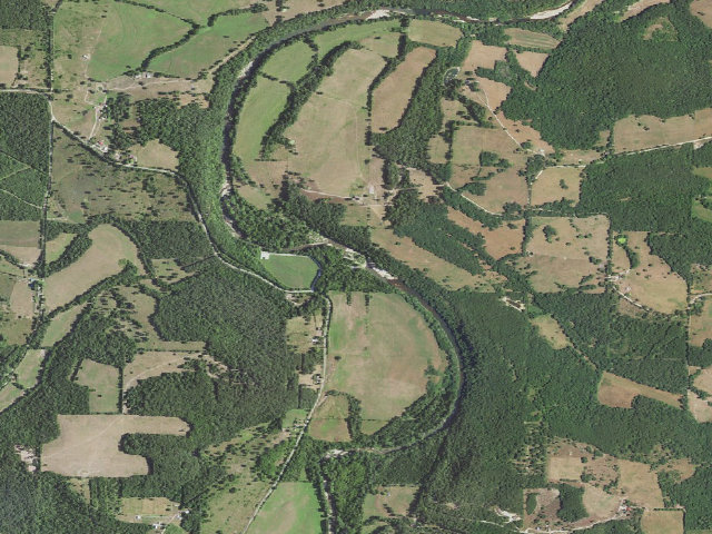Aerial image of Buzzard Bluff Access