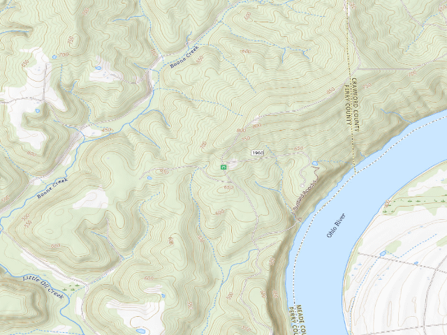 USGS topographic map of Buzzard Roost Campground