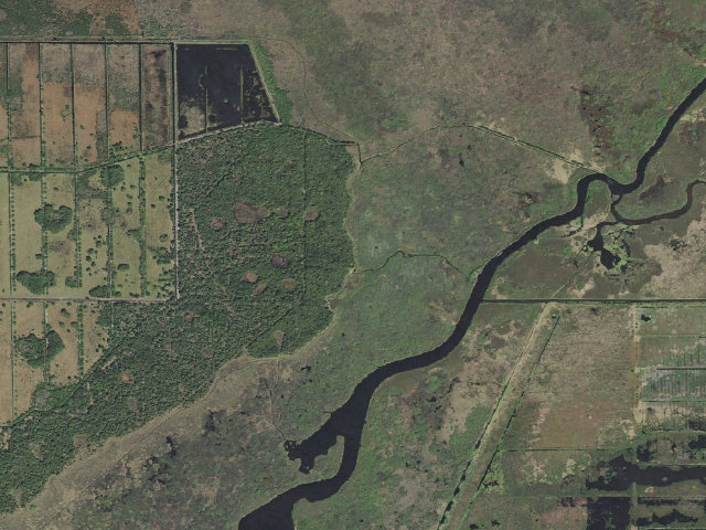 Aerial image of Buzzard's Roost Camp (River Lakes Conservation Area)