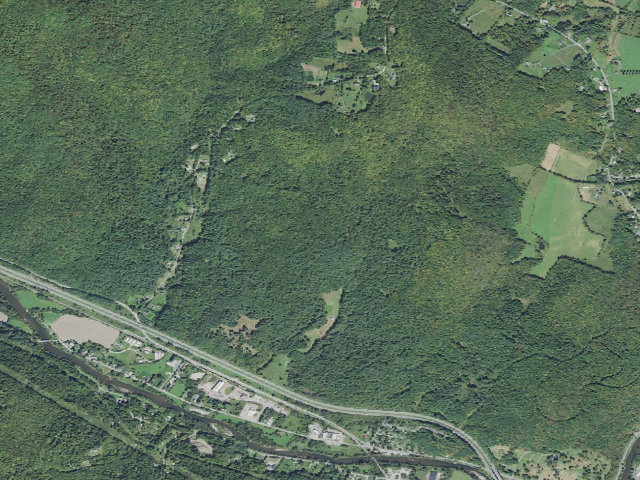 Aerial image of C.C. Putnam State Forest primitive camping area 1