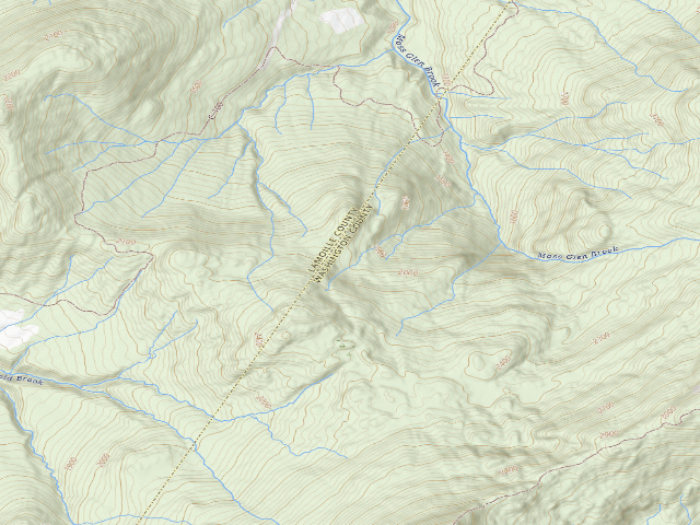 USGS topographic map of C.C. Putnam State Forest primitive camping area 2