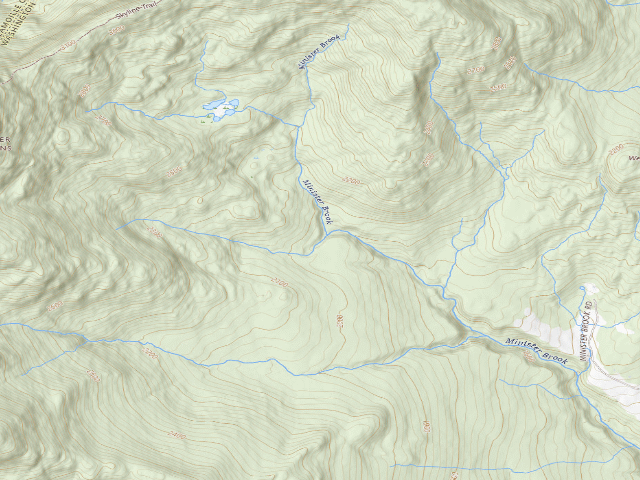 USGS topographic map of C.C. Putnam State Forest primitive camping area 4