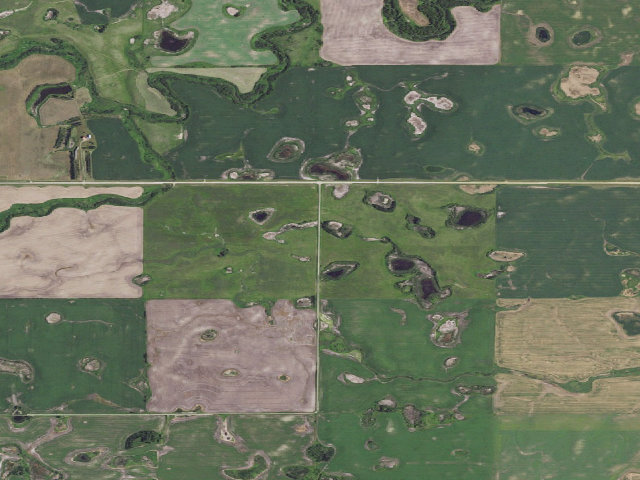 Aerial image of C.C. Underwood WMA (Towner County)