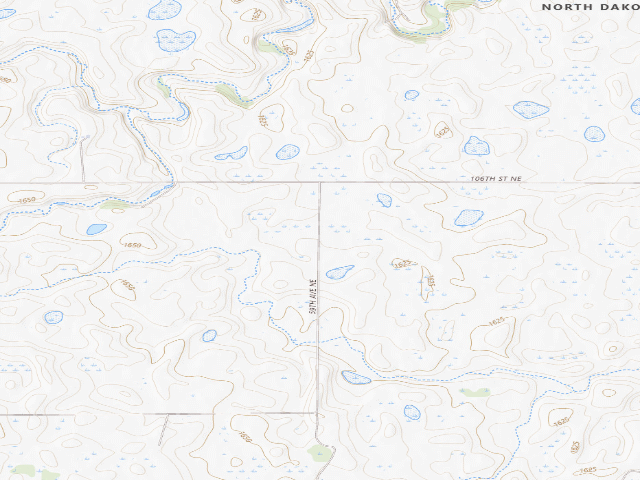 USGS topographic map of C.C. Underwood WMA (Towner County)
