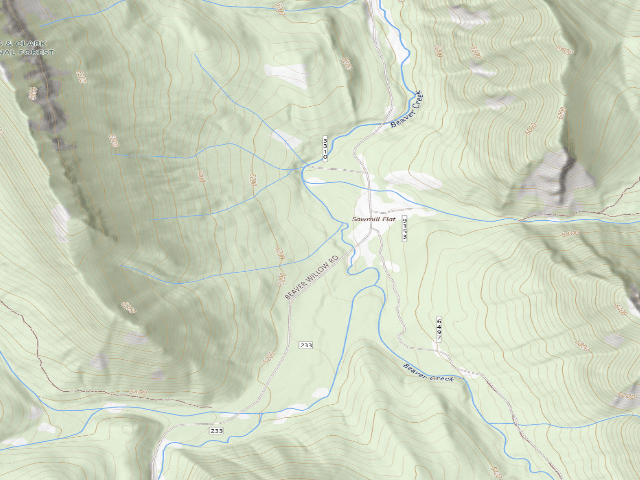 USGS topographic map of C. Perry Camp