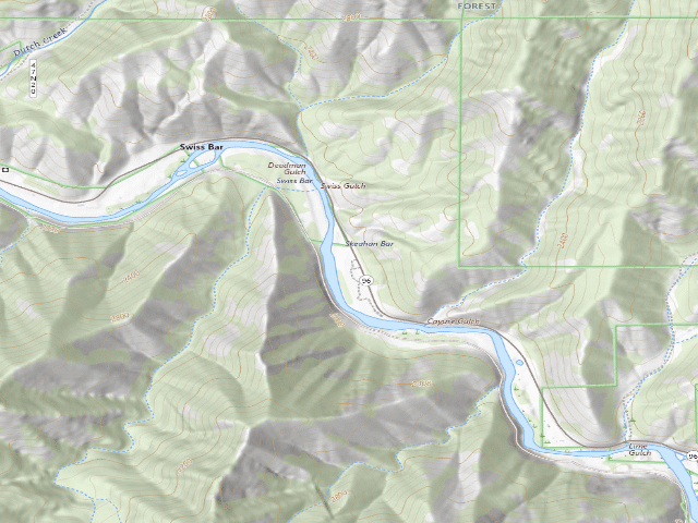 USGS topographic map of C. Skeahan Bar River Access