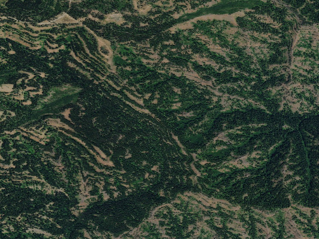 Aerial image of Cabin Saddle