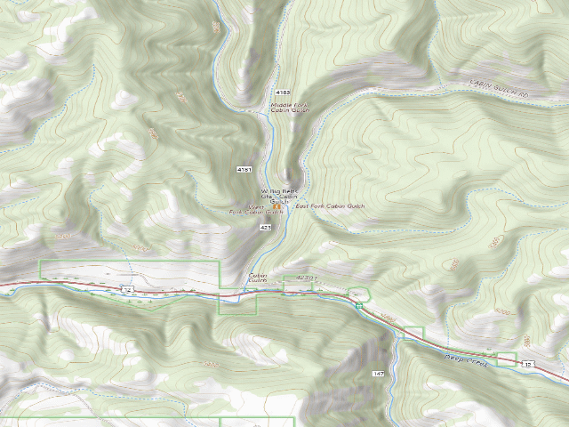 USGS topographic map of Cabin01