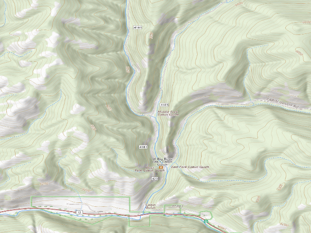 USGS topographic map of Cabin03