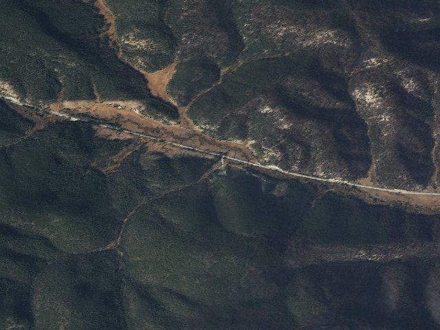 Aerial image of Cabinet Creek Trail Head