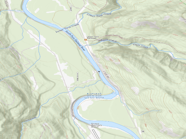 USGS topographic map of Cable Car Rd 11446 #3